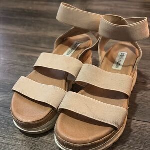 Steve Madden espadrille sandals.
